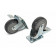 Zwenkwiel 100 mm met rem (4 stuks)