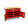 HBM 117 cm PROFI verrijdbare gereedschapswagen / werkbank ROOD