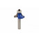 HBM PROFI HM Kwartrondprofielfrees R8 x 28,5 mm met geleidelager