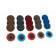 HBM 50 mm schuurvlies FIJN BLAUW met roll on opname