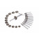 HBM 13-delige klepzitting slijper / frees set
