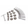 HBM 13-delige klepzitting slijper / frees set
