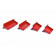 HBM 4-delige magneetbakkenset ROOD
