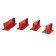 HBM 4-delige magneetbakkenset ROOD