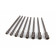 HBM 8-delige extra lange 150 mm magnetische dopsleutelset met HEX opname