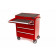 HBM 6 laden DeLUXE gereedschapswagen ROOD