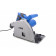 HBM 165 mm PROFI 1200 Watt invalzaag. liniaalzaag met 2 x 700 mm liniaal