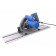 HBM 165 mm PROFI 1200 Watt invalzaag. liniaalzaag met 2 x 700 mm liniaal