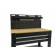 HBM 115 Cm. werkbank met houten werkblad. achterwand. LED verlichting. 20 haken en 3 opbergbakken