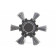 HBM 100 mm nylon schuurborstel met 6 mm opname MIDDEL K120