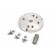 HBM 100 mm flens met opspanset voor 80 mm klauwplaat
