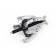 HBM 125 mm 3 arm CRV poelietrekker