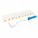 SILVERLINE mini verfbeugel met 10 rollers 100 mm