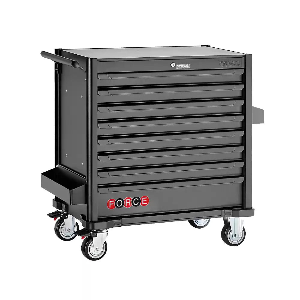 FORCE  610-delige BLACK EDITION gereedschapswagen (10318M-610A)