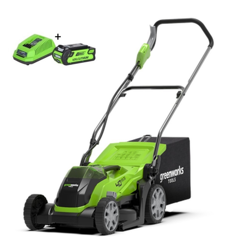 GREENWORKS 40V 2Ah grasmaaier (35cm)