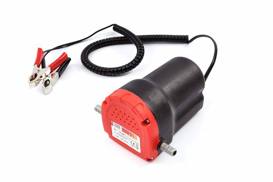 HBM 12 Volt elektrische oliepomp, Carterpomp met slangen