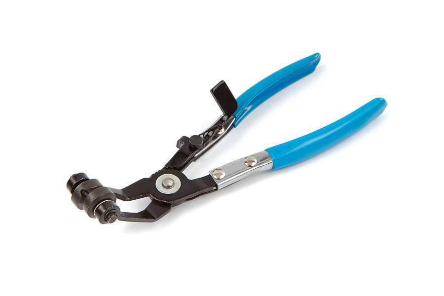 HBM PROFI slangklemtang met gebogen Bek