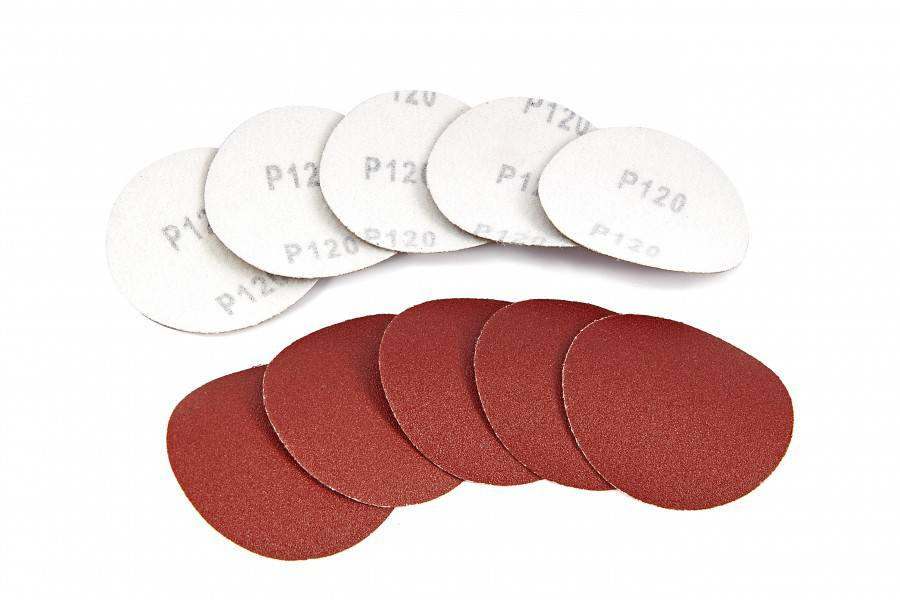 HBM 10-delige set 75 mm Velcro schuurschijfjes, schuurpads K100