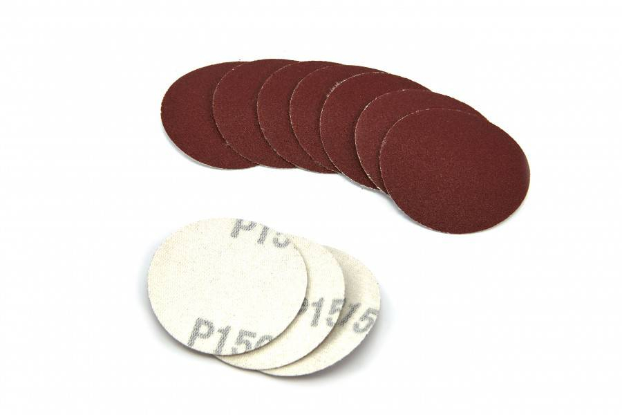 HBM 10-delige set 50 mm schuurschijfjes met klittenband K100