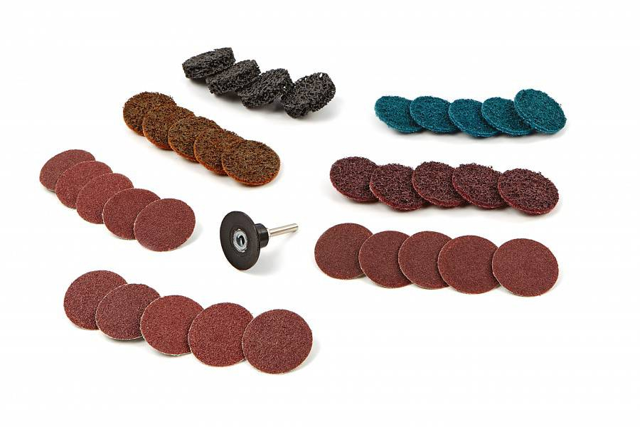 HBM 35-delige schuur, polijst en clean set met 6 mm opnamedoorn