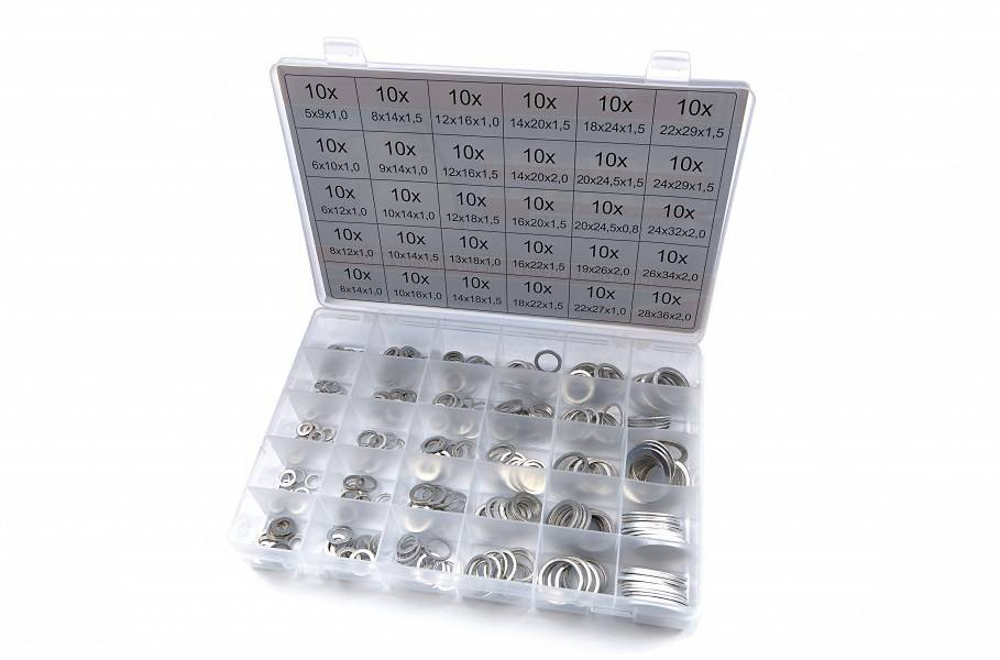 HBM 300-delig aluminium ringen assortiment