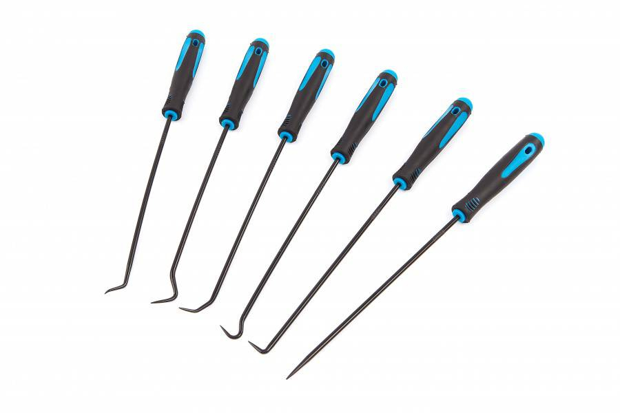 HBM 6-delige extra lange pick en hakenset 250 mm