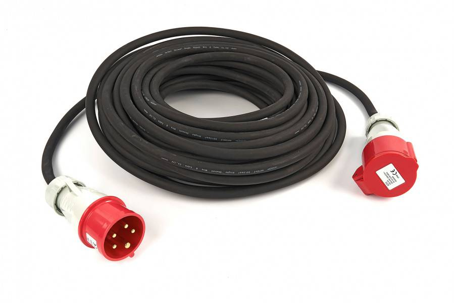 HBM 380 Volt 5Gx1,5 mm PROFI verlengkabel 25 meter