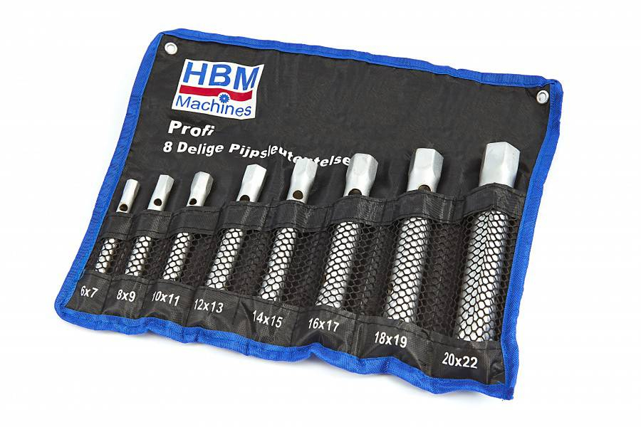 HBM PROFI 8-delige pijpsleutelset