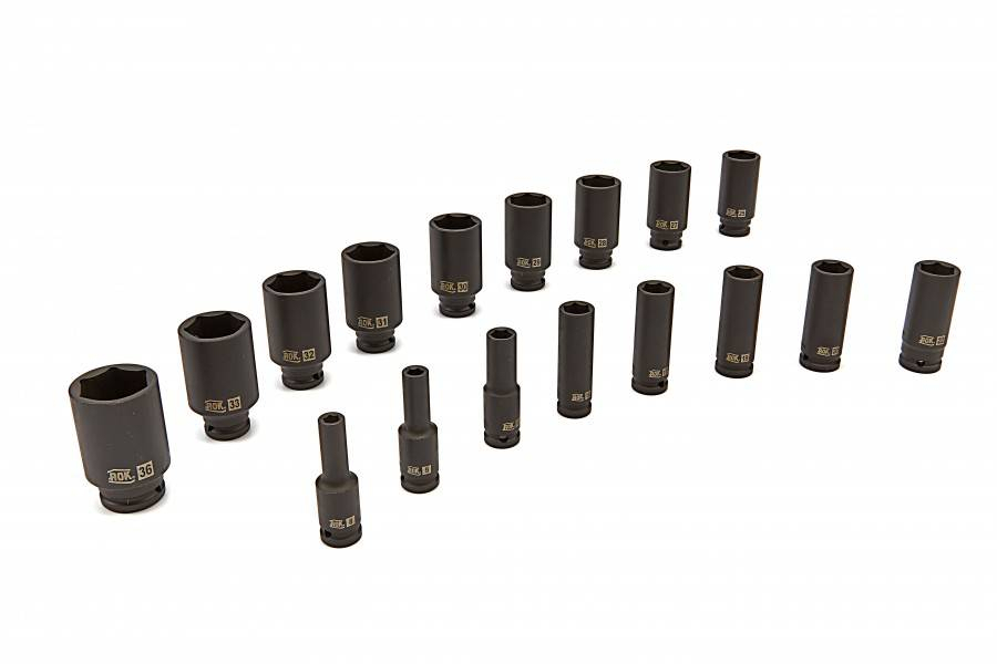AOK 1/2"lange krachtdopsleutel 13 mm