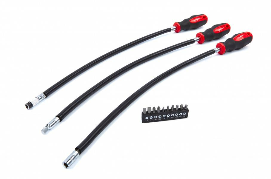 HBM 3-delige lange flexibele schroevendraaierset - Default image for the product