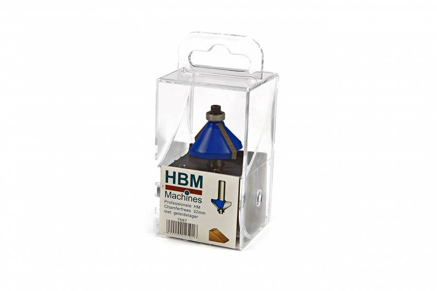 HBM PROFI HM afkantfrees 32 mm met geleidelager