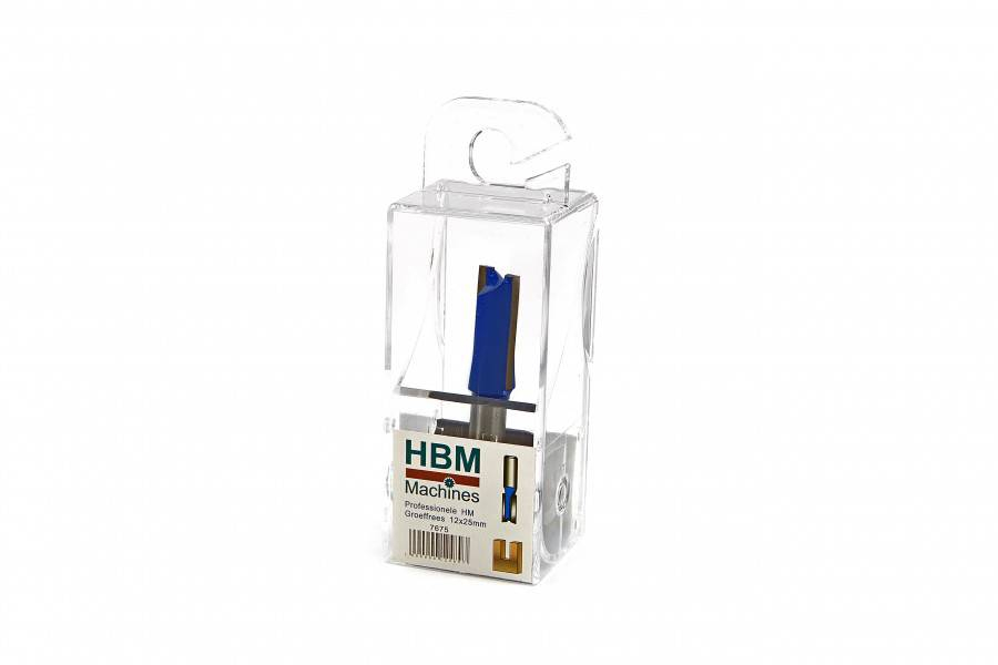 HBM PROFI HM groeffrees 12 x 25 mm recht model