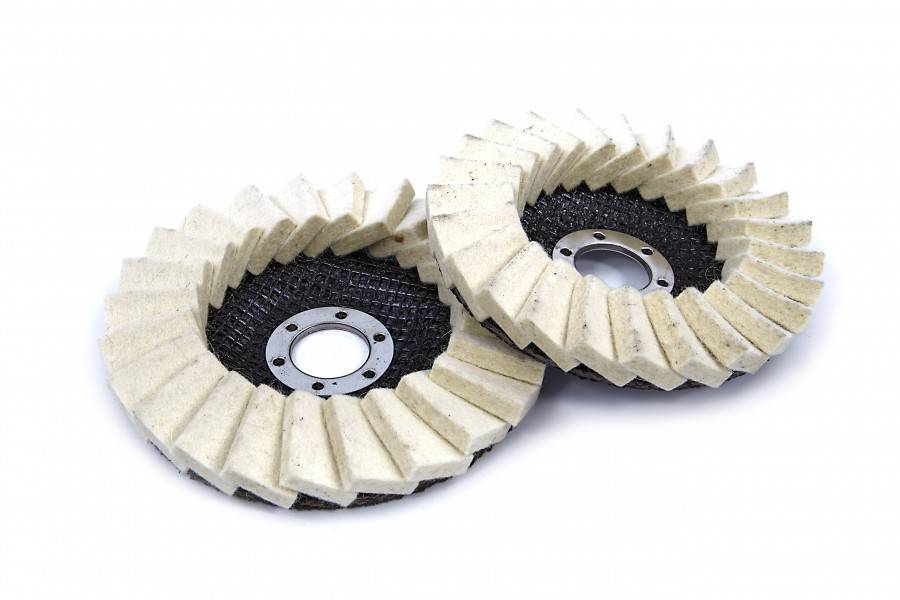 HBM 115 mm lamellen polijstschijf voor op de haakse slijper