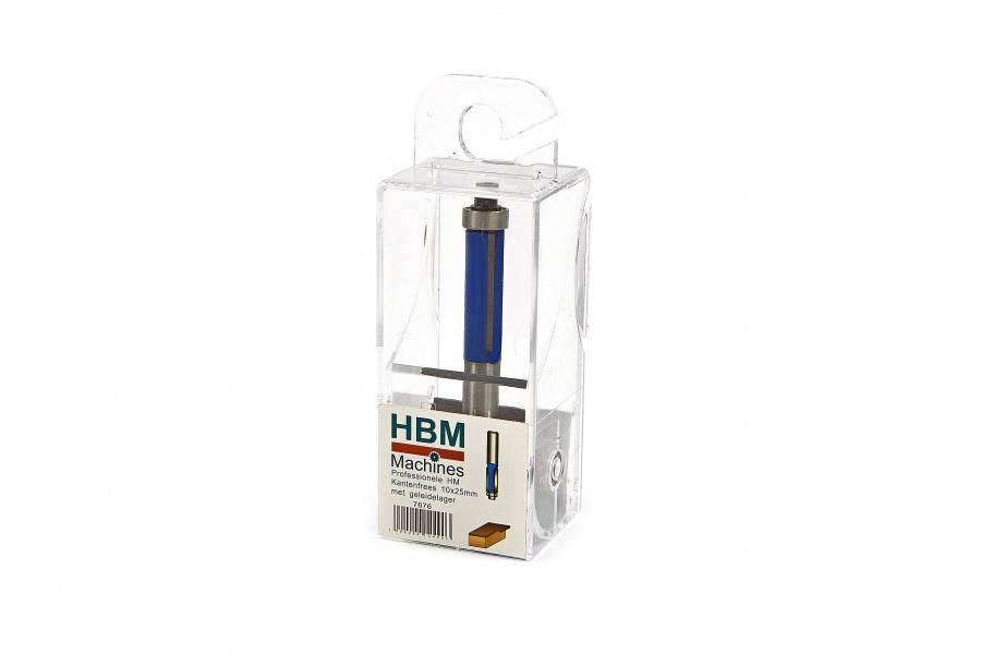 HBM PROFI HM Sponning en kantenfrees 10 x 25 mm met geleidelager - Default image for the product