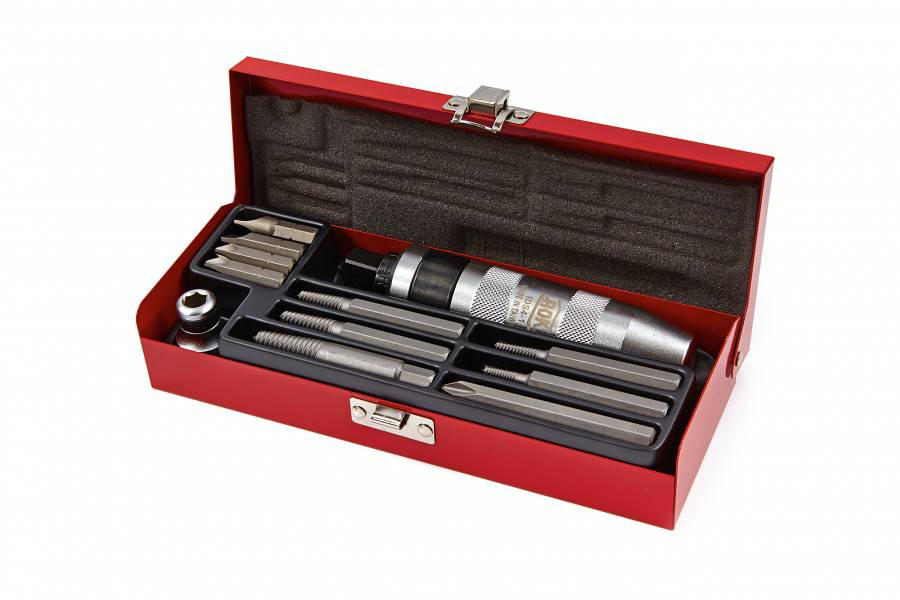 HBM 13-delige slagschroevendraaier met dolle bouten remover set
