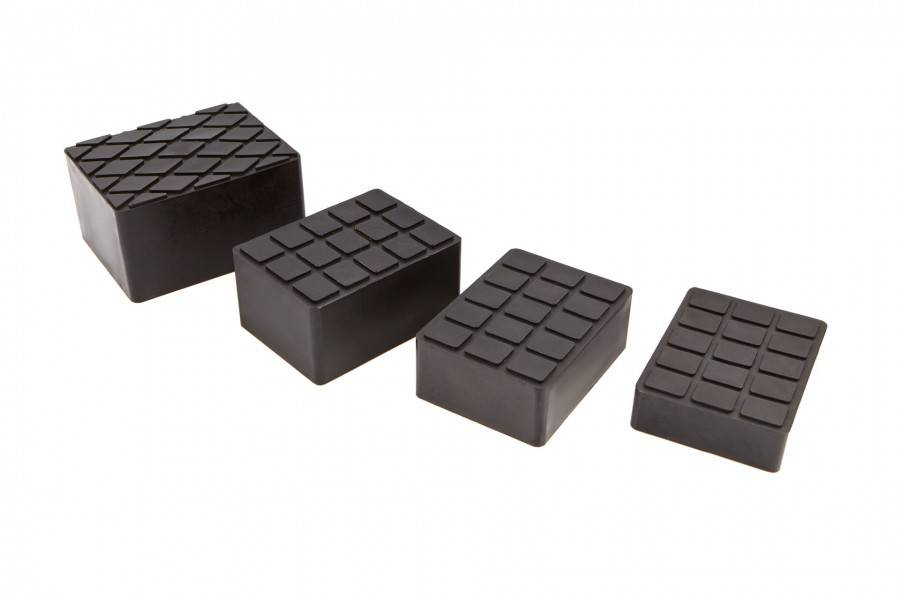 HBM rubberen opname pad / blok 160 x 120 x 40 mm
