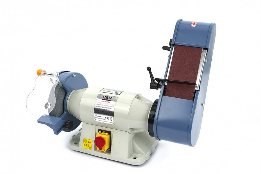 HBM 200 mm slijpmachine en bandschuurmachine