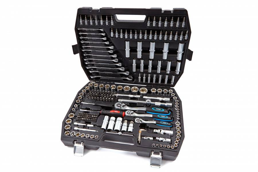 HBM 216-delige PROFI doppendoos INCH maten