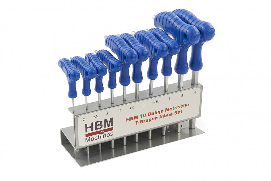 HBM 10-delige METRISCHE T-grepen INBUS set