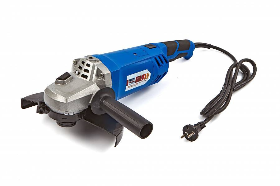 HBM 230 mm PROFI haakse slijper met draaibaar handvat