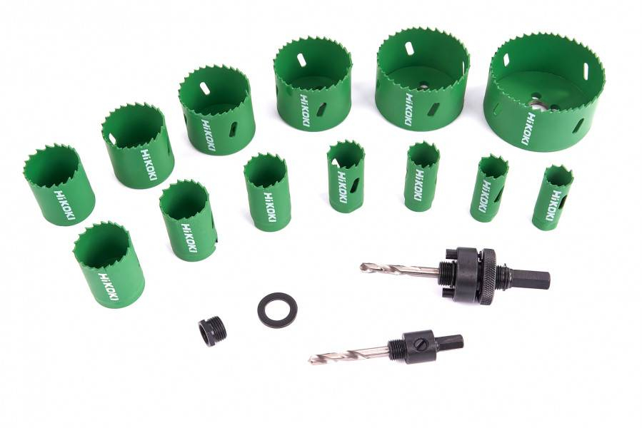 HIKOKI 752177 13-delige gatzagenset in cassette - BI-metaal