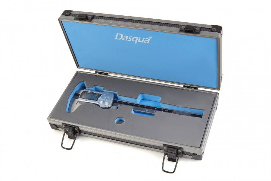 DASQUA IP 54 PROFI 150 mm digitale schuifmaat GROOT scherm (metalen behuizing)