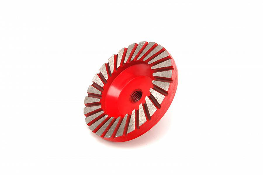 HBM 100 mm diamantschuurkom voor 125mm natte haakse slijper
