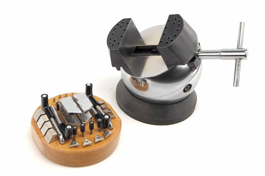 HBM 125 mm graveerkogel met 34-delige klemmenset