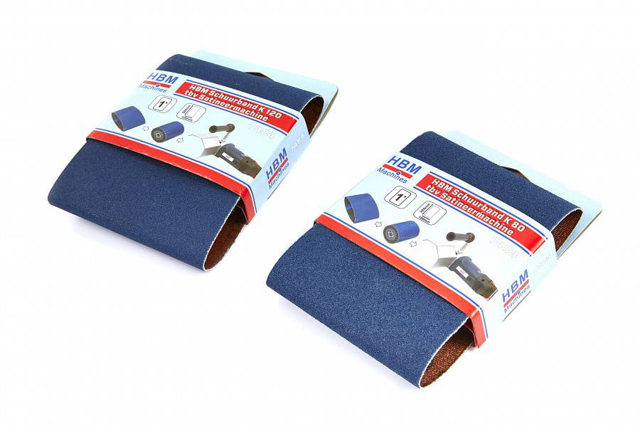 HBM schuurband K 80 voor satineermachine
