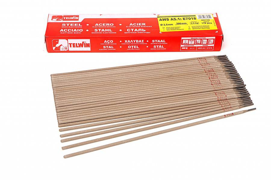 TELWIN basis laselektroden E 7018Ø3,2 x 350 mm 1(10 stuks)