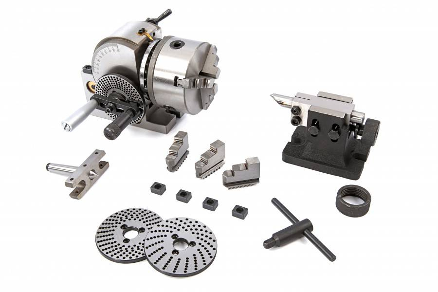 HBM BS-0 verdeelapparaat set met 125 mm 3 klauwplaat