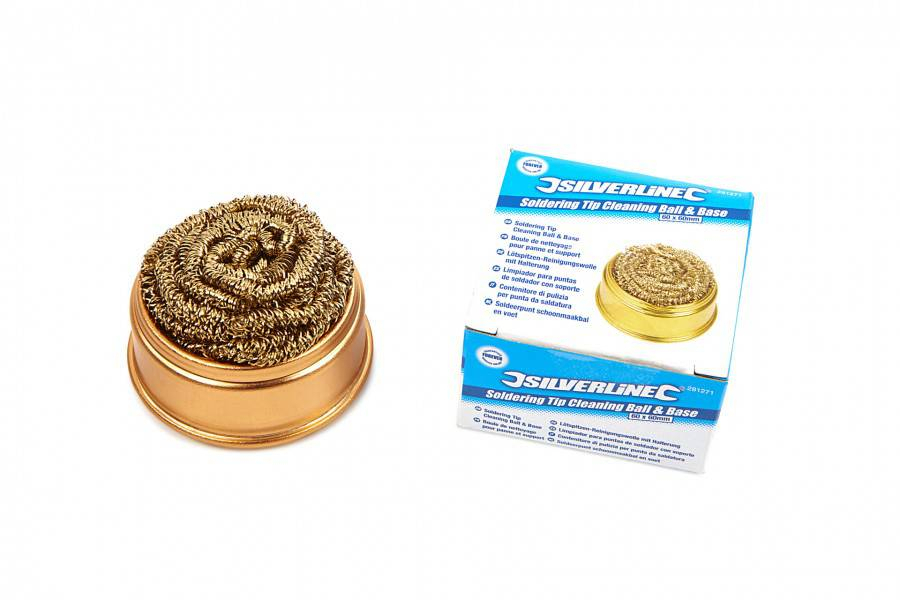 SILVERLINE soldeerpunt schoonmaakbal en voet