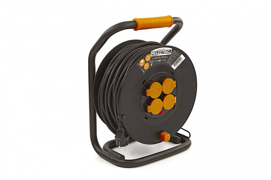 Relectric 25 meter IP44 kabelhaspel 3 x 2,5 mm