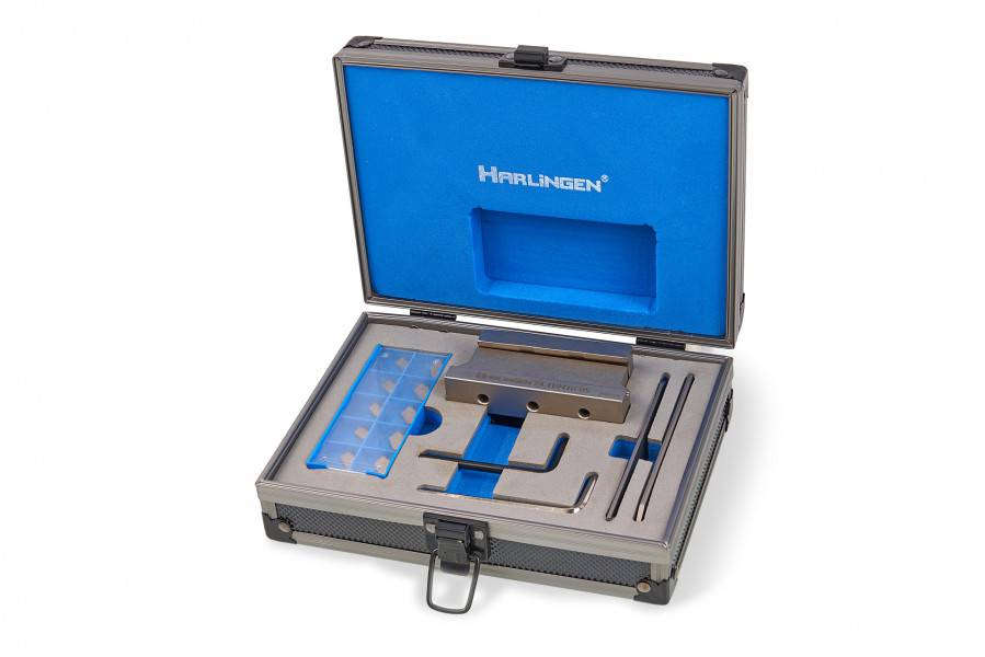 HARLINGEN PROFI 16mm afsteekhouder met 2 en 3 mm afsteekplaten